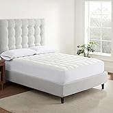 Serta Air Dry Extra Comfort Performance Fabric Quilted Mattress Pad, Cooling and Breathable Mattress Cover, Moisture Wicking Protection with 15" Deep Pocket, Twin, White