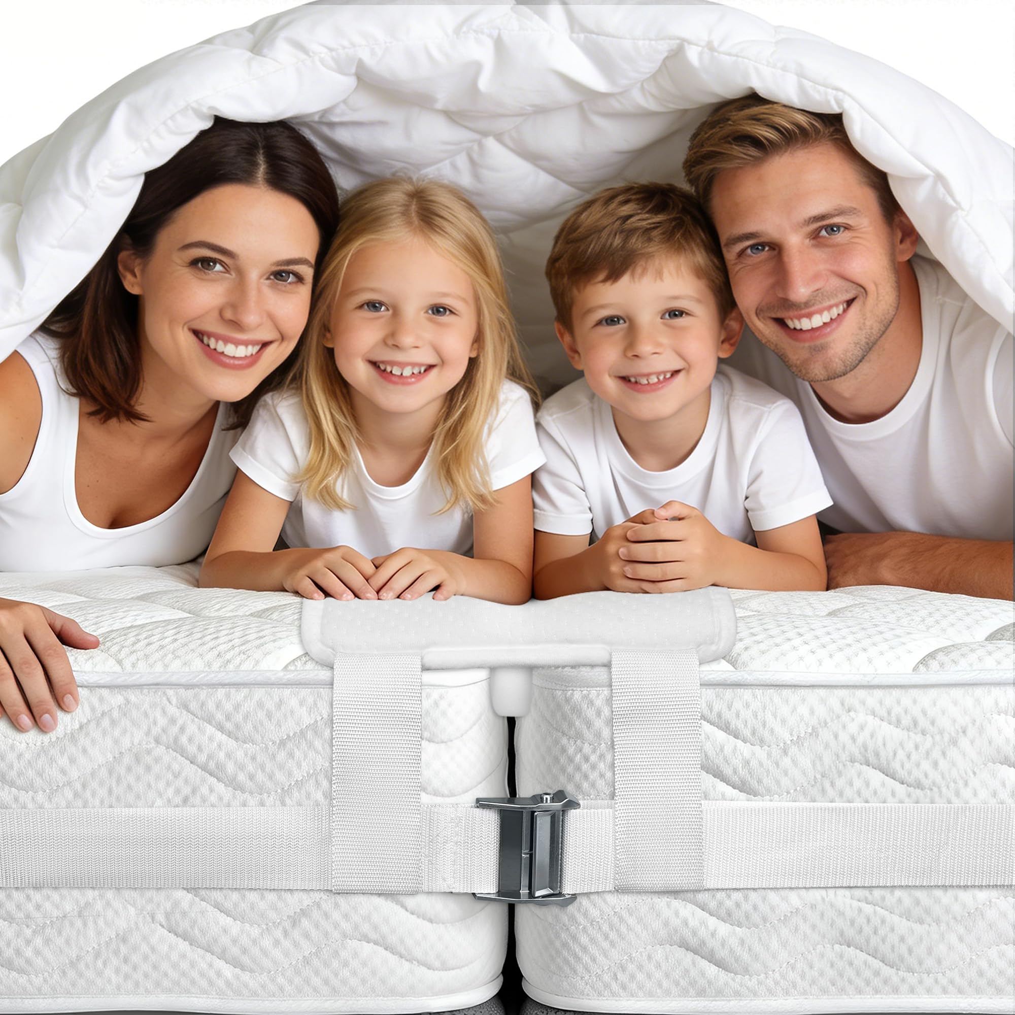 FeelAtHome 10 Inch Wide Bed Bridge Twin to King Converter Kit - Twin Bed Connector King Maker - Bed Gap Filler to Make Twin Beds Into King - Bed Connecter - Mattress Joiner Kit for Guests Stayovers