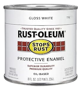 Rust-Oleum 7792730 Protective Enamel Paint, 8-Ounce, Gloss White