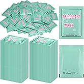 Loopeer 300 Pcs Deodorant Wipes Individually Wrapped Disposable Antiperspirant Towelettes No Alcohol Body Wipes Mini Purse Essentials Fresh Scented Made with Clear Formula for Men and Women