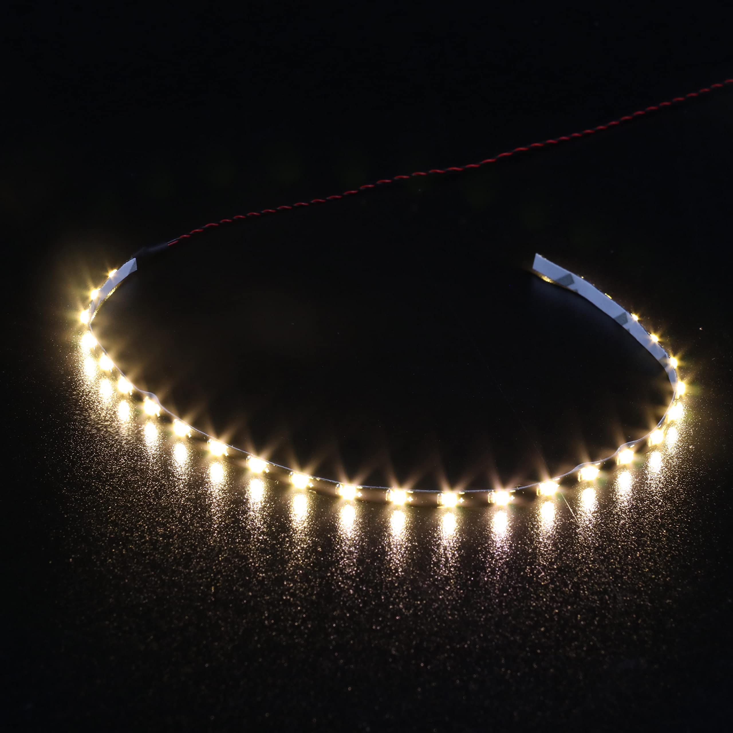 Warm White LED Strip Lights for DIY/MOC Lighting (Pack of 2), LED Lighting Set, Decorative Lights for Lego and Other Major Brand Bricks — image 1