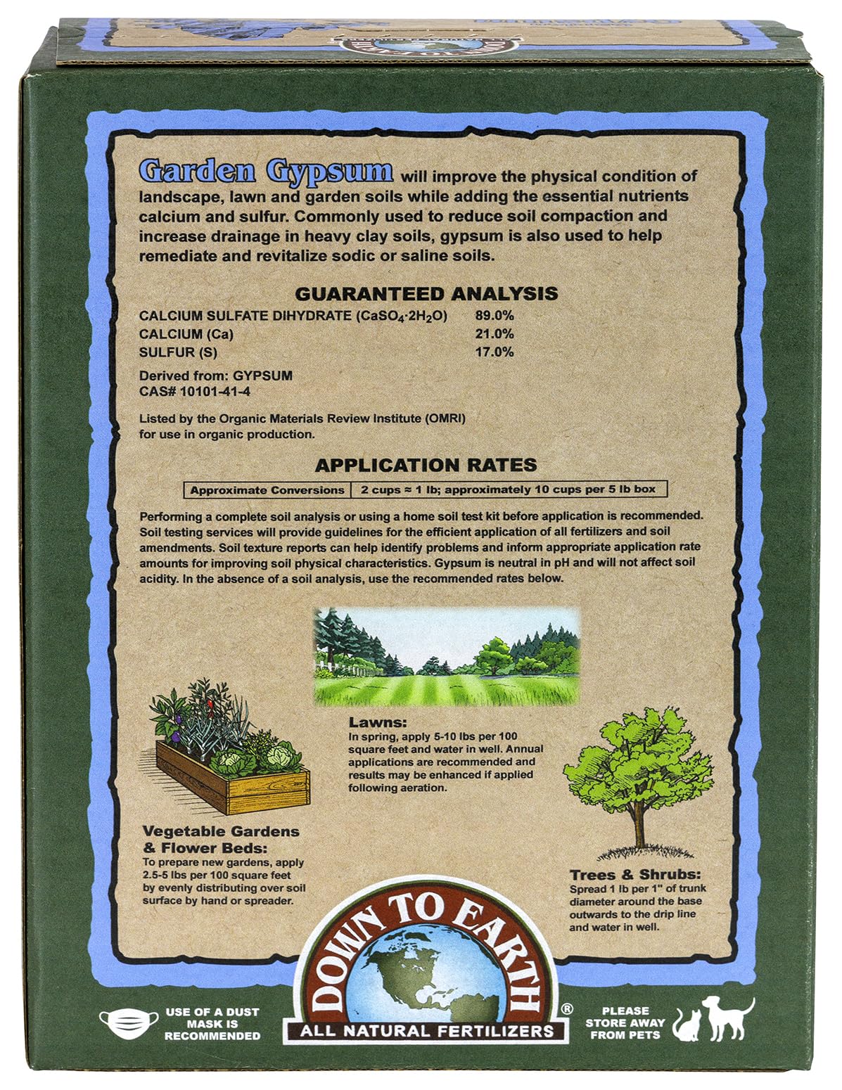 Mua Down To Earth All Natural Fertilizers Organic Prilled Garden Gypsum ...