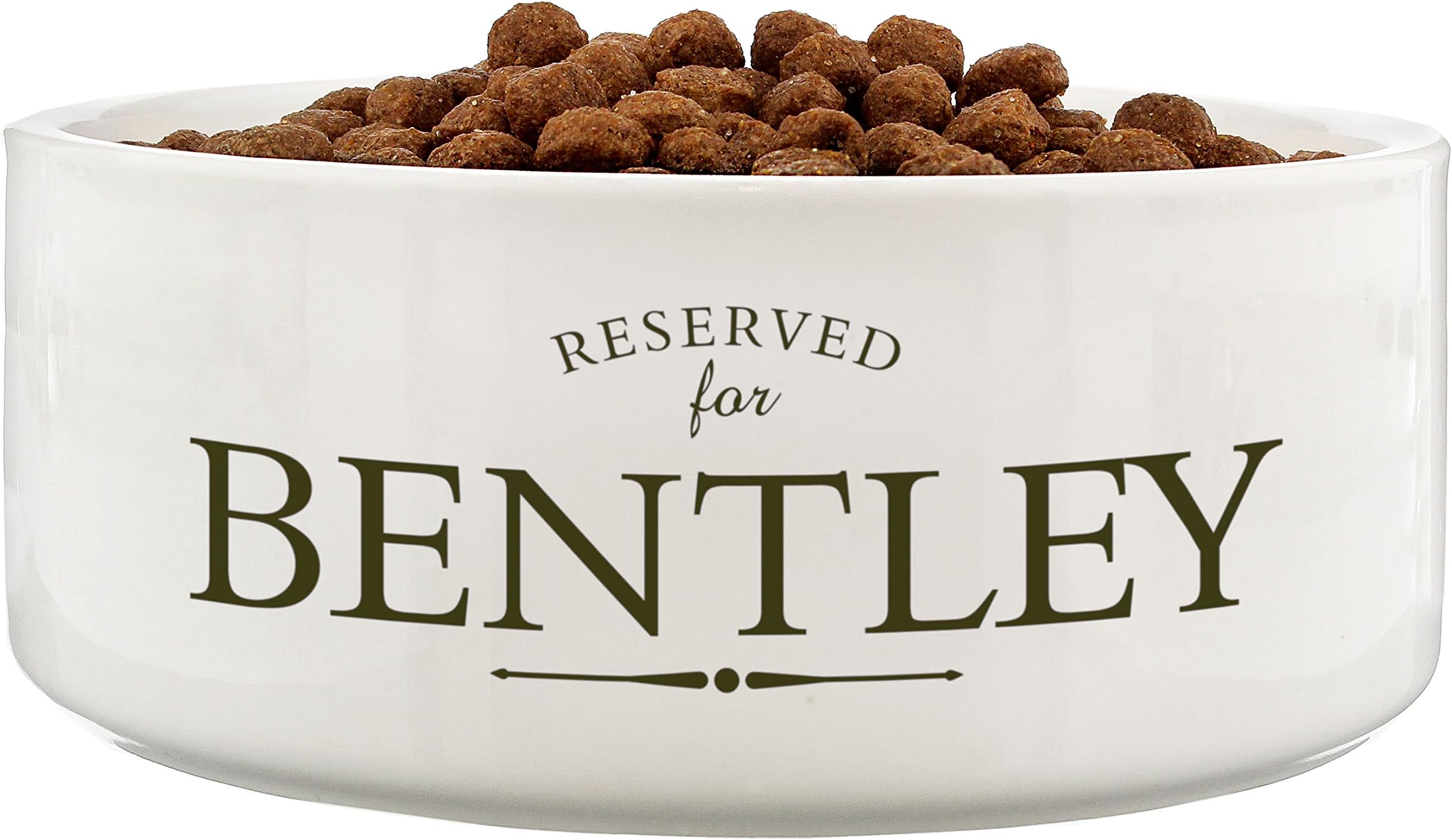Personalised 16cm White Pet Bowl - Reserved for