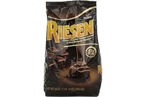 RIESEN Chewy Dark Chocolate Caramel Candy, 30 Ounce Bags (Pack of 3), Individually Wrapped Candy, Bulk Candy, Chocolate Candy, Bag of Candy, Sweets for Home, Road Trips or Parties, Great Gift Idea