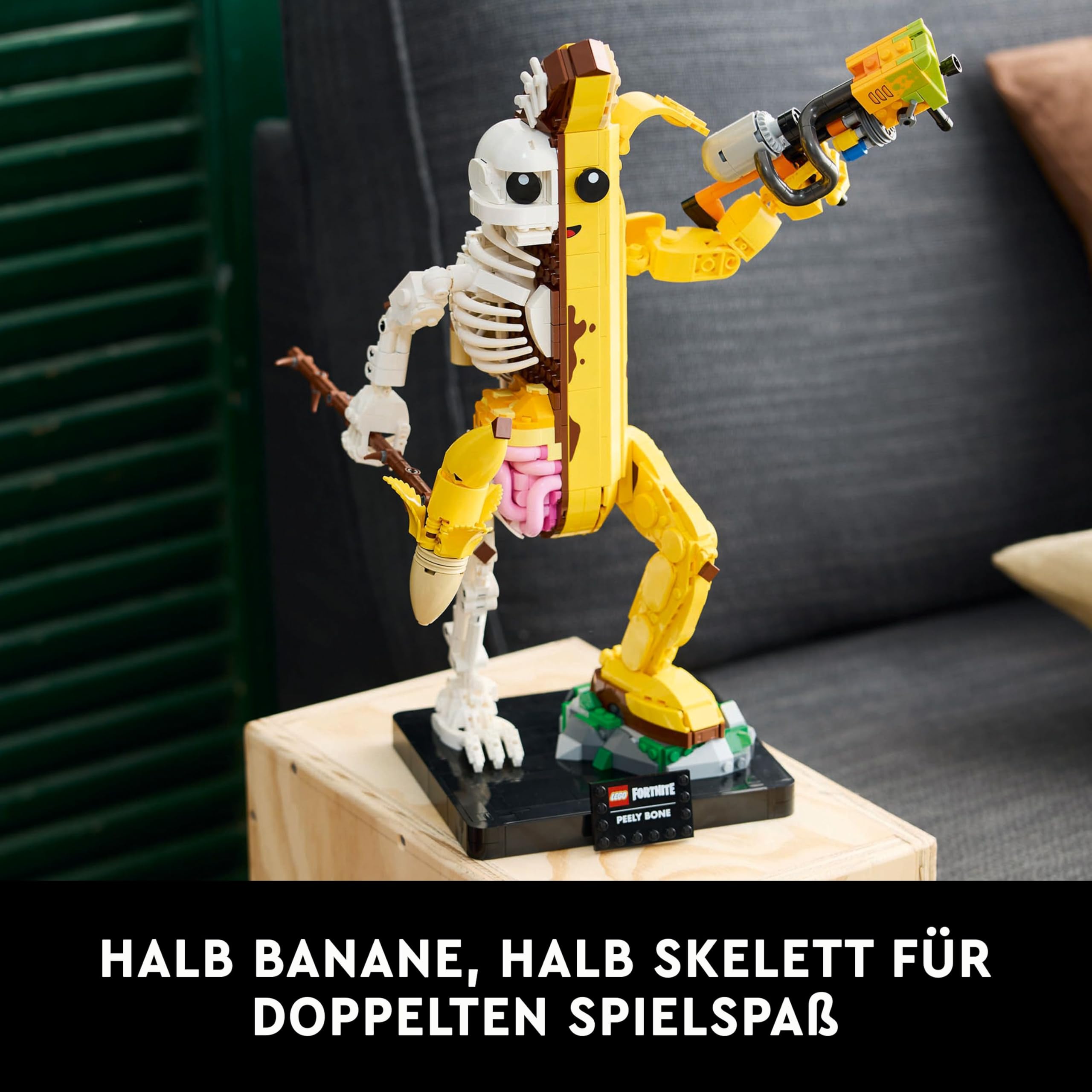 LEGO Fortnite Knochen-Schali - Gamer Modellbau -Bauset für Erwachsene - Schalenschläger Spitzhacke, Farbwerfer, Bananenrucksack - Gaming Deko - DIY Set - Gaming Geschenk für Erwachsene & Fans - 77072 3