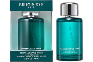Kristin Ess Hair Perfume Translucence Three - Tropical Scented Hair Mist - Coconut, Lily and Palo Santo, Instantly Refreshes, Deodorizes Hair and Enhances Shine, 2.5 fl. oz - Travel Size