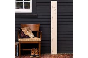 HEADWATERS STUDIO Boho Growth Chart for Wall – Wooden Growth Chart for Kids, Height Chart for Wall, Kids Height Wall Chart, Kids Sizing Chart, Wall Height Chart for Kids - Love Beyond Measure, Natural