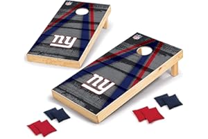NFL Pro Football 2' x 4' Wood Direct Print Tournament Cornhole Set by Wild Sports, Comes with 8 Bean Bags - Perfect for Tailgate, Outdoor, Backyard