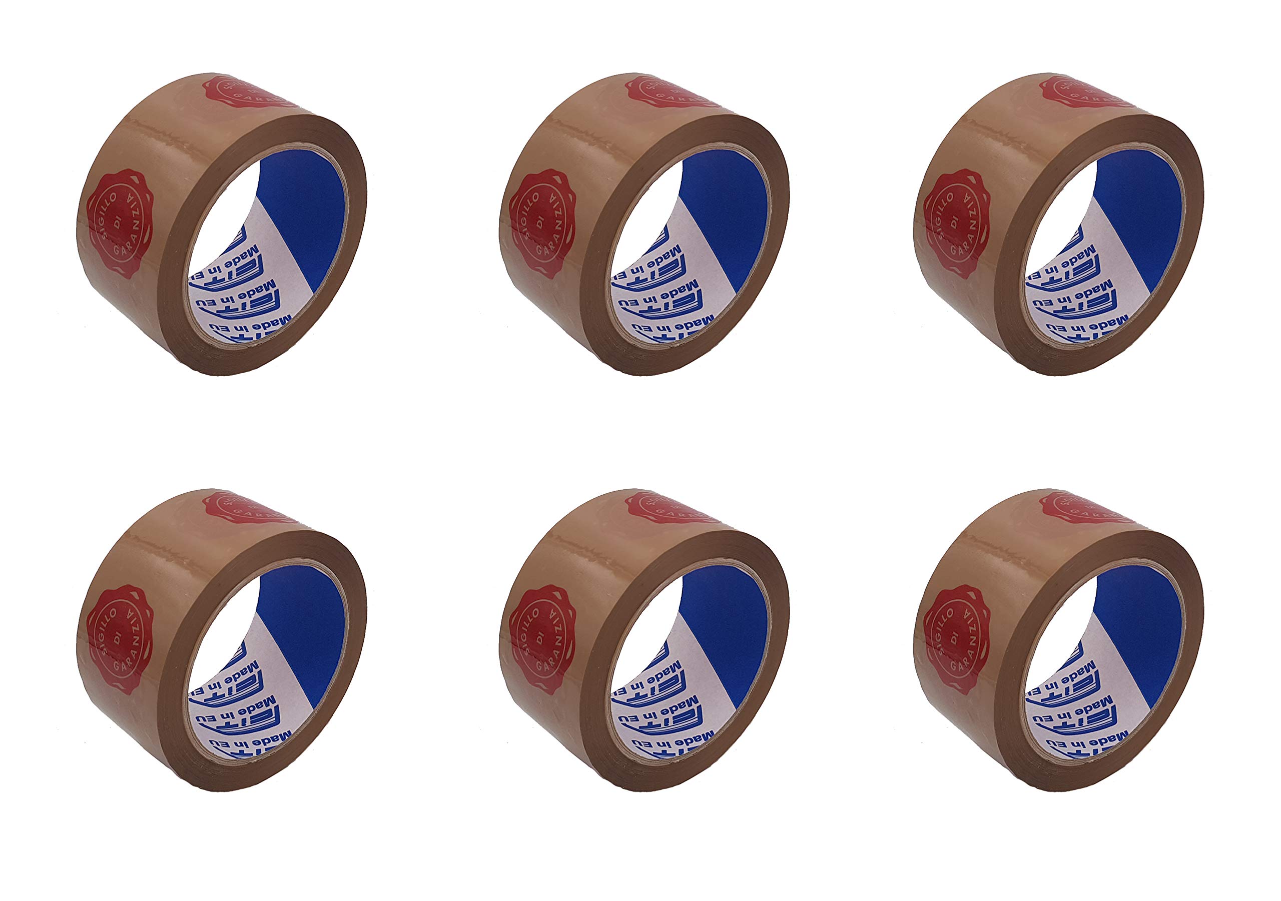 ACIT 1 Pack of 6 Rolls 66m x 50mm Printed Tape with Guarantee Seal