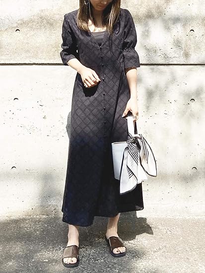 Amazon ビッキー Vicky レース刺繍ワンピース S ブラック ワンピース チュニック 通販