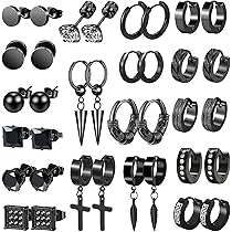 Boucle D'oreille Homme Croix Boucles D'oreilles Créoles Avec Croix Plaqué Or - Achat / Vente Boucle Bracelet En Argent