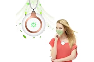 OVICISK Necklace Air Purifier, Personal Air Purifier, USB Rechargeable Travel Size Air Purifier, Portable Wearable Air Purifier for Home, Kids, Adults, Office, Smell-White
