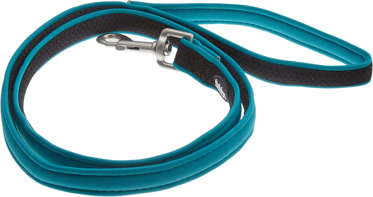 Nobby Preno Mesh Dog Lead, 120 cm/15 - 20 mm, Turquoise, 120 centimeters