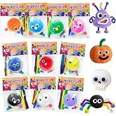 16 Pack Halloween Party Favors DIY Monster Air Dry Clay Craft Kits for Kid | Halloween Goodie Bags Stuffers for Party,Halloween Treats Non Candy Toys Gifts Bulk for Classroom