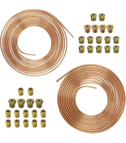 Automotive Brake Line Replacement 2 Sets 1/4