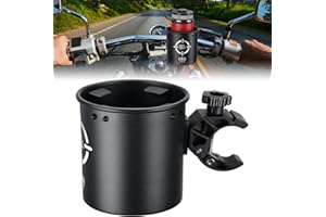 KEMIMOTO Cup Drink Holder, ATV Bottle Carrying Upgraded with 0.6"-1.5" Metal Clamp, Compatible with Motorcycle, ATVs UTVs, Sc