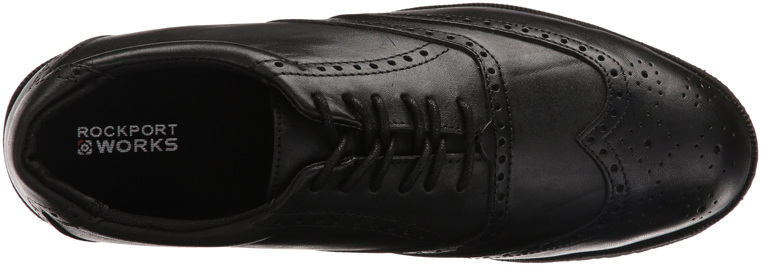 Rockport Dressports Mens Black Steel Toe Eh Wing Tip Oxford