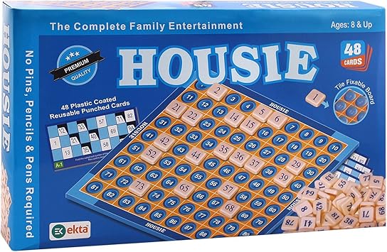 House Of Gifts Housie Deluxe Board Game Family Game and Mini Foldable Pocket Size Magnetic Travel Chess Set Board Game