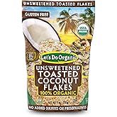 Let's Do Organic Toasted Unsweetened Coconut Flakes - Coconut Flakes Unsweetened Organic, Organic Coconut Flakes, Dried Cocon