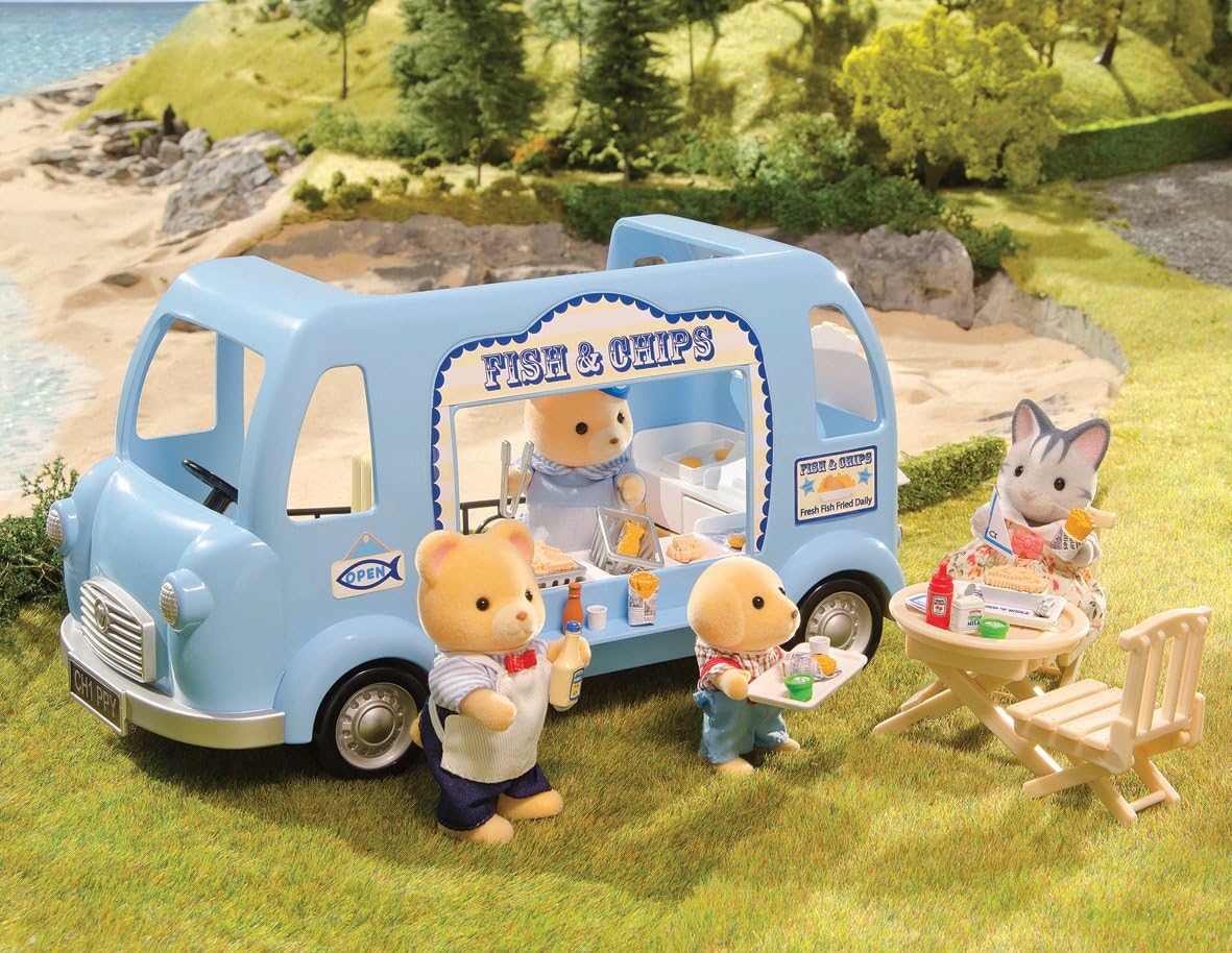 sylvanian families fish and chip van argos