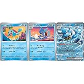Blastoise ex 009/165 - Pokemon 151 - Double Rare - Evolution 3 Card Lot