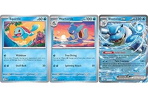 POKÉMON Blastoise ex 009/165 - Pokemon 151 - Double Rare - Evolution 3 Card Lot