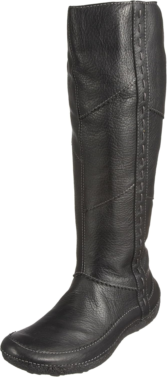 Hush Puppies Women's Susana Black Leather Knee High Boot H25314000 9 UK