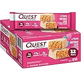 Quest Nutrition Crispy Birthday Cake Protein Bar, 17g Protein, 1g Sugar, 2g Net Carbs, Gluten Free Protein Snack, Keto Friend