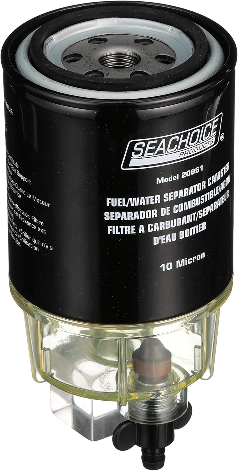 Seachoice 20931 Outboard Engine Fuel/Water Separating Filter Kit, 10 Micron : Boat Fuel Filters : Sports & Outdoors