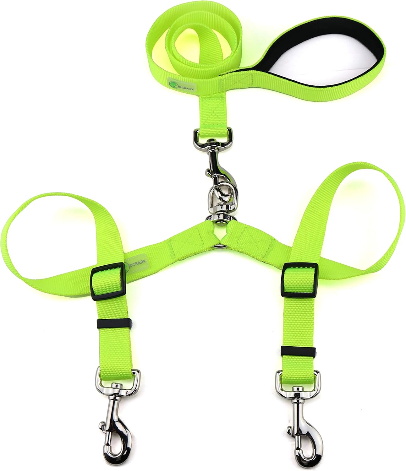 DCbark Tangle Free Double Dog Leash, No Tangle Adjustable