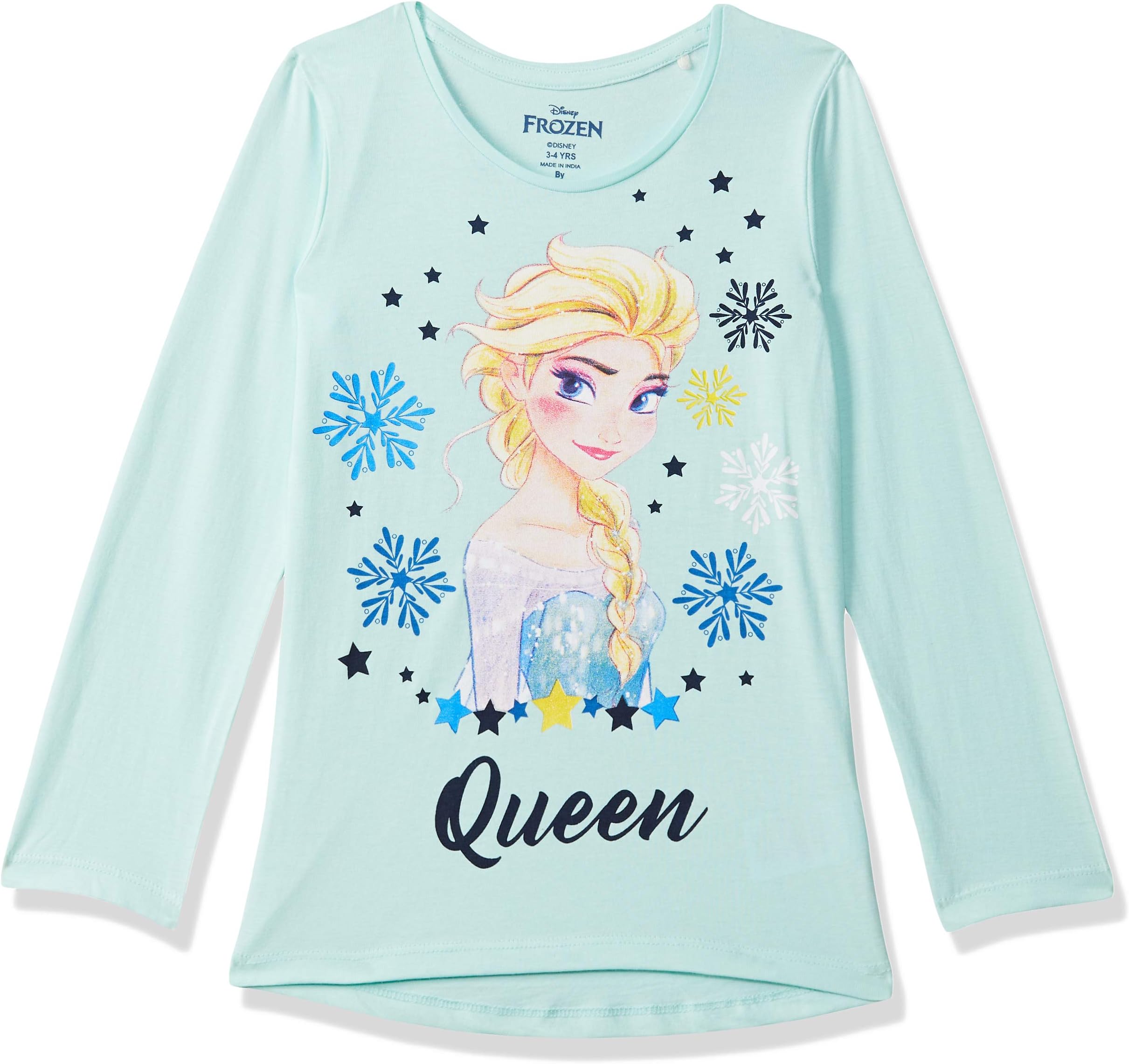 Frozen by Kidsville Girls' Plain Regular Fit Long Sleeve Top