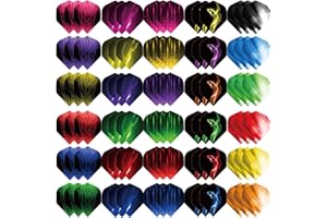 Deetenks 90PCS Dart Flights Dart Flights Replacement Feather Tail Wing for Soft Tip Steel Tip Darts