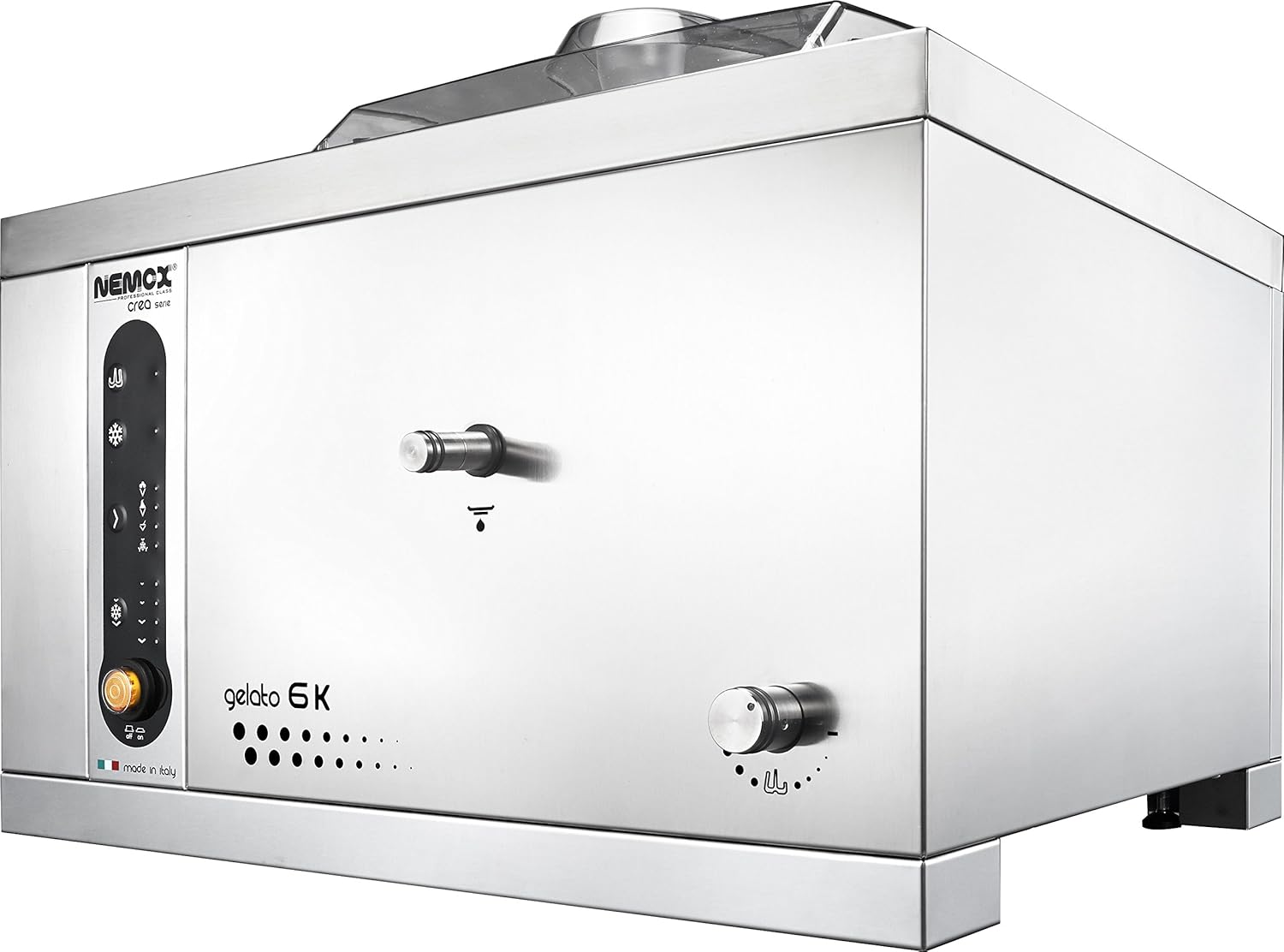 Nemox Pro 6K Crea Fully Automatic Commercial Tabletop Gelato/Ice Cream Maker with Conservation, 20.9" Length
