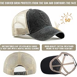 Croogo Unisex Adjustable Athletic Trucker Hat