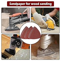 100pcsTriangle Sanding Paper Set, 60-240 Grit, Fits