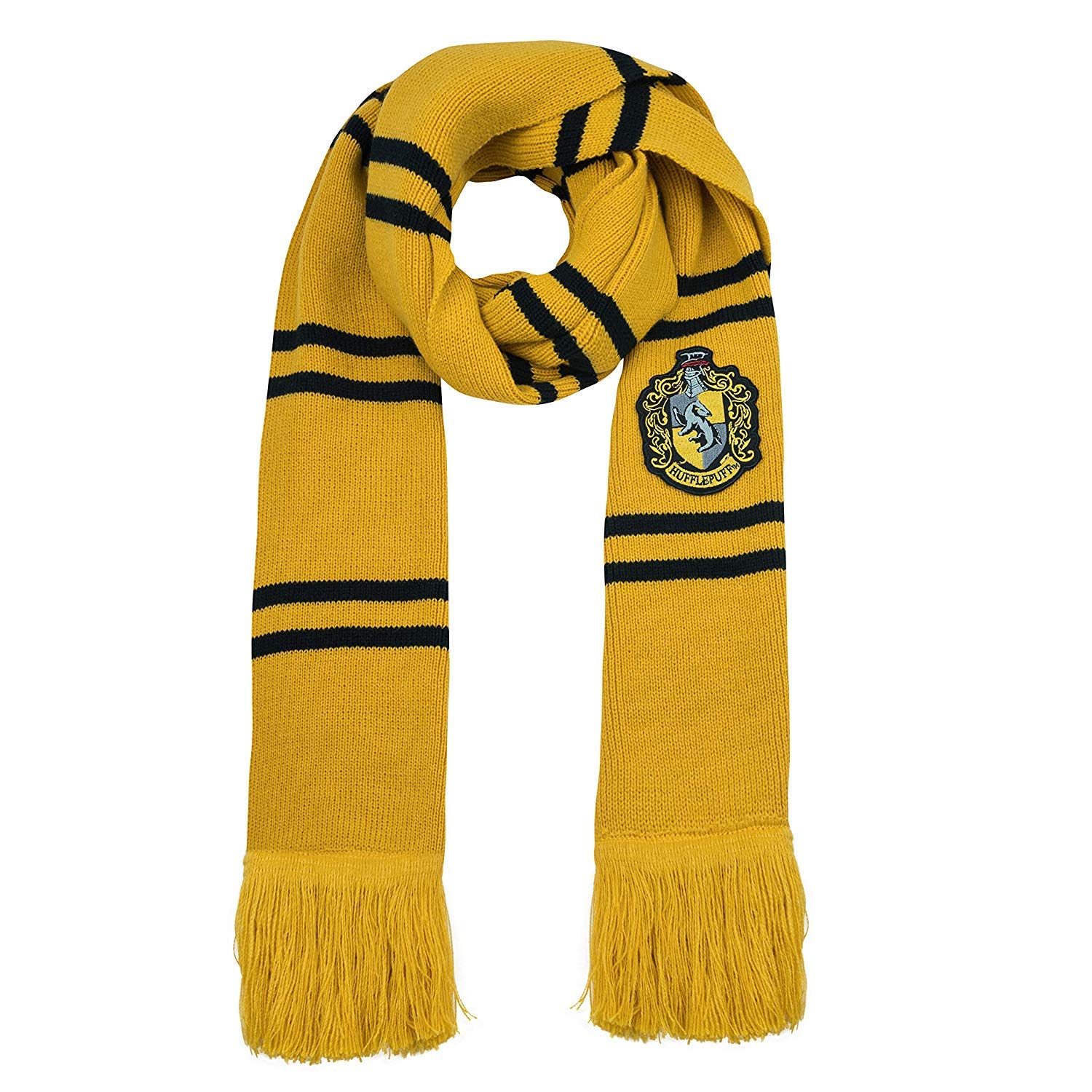 Cinereplicas - Harry Potter - Scarf - Ultra soft - Deluxe Edition - Officially licensed - Hufflepuff - 250 cm - Yellow & black
