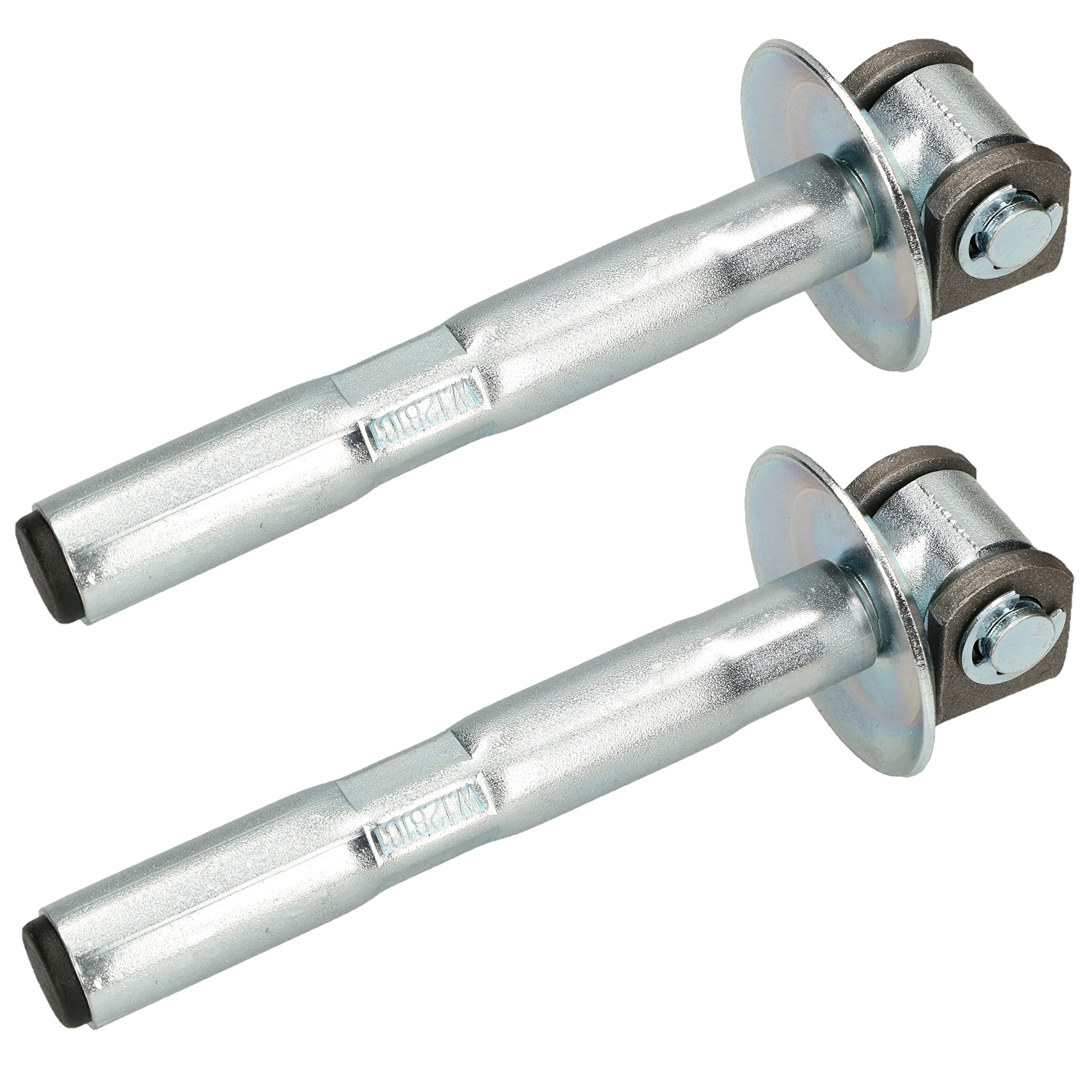 KOTARBAU® Set of 2 Adjustable Gate Hinges with Anchoring + Rosette Ideal for Heavy Loads Chemical Dowels Gate Rod Galvanised M20 Diameter 27 mm