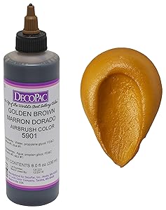 DecoPac Airbrush Color, Golden Brown, .65 Pound
