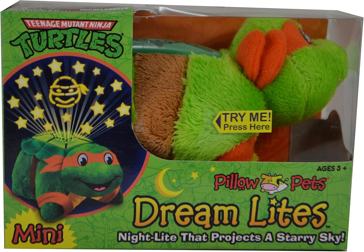 ninja turtle pillow pet dream light