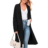 MASCOMODA Open Front Long Cardigan Sweaters for Women Trendy 2025 Fall Winter Oversized Sweater Coats Knit Coatigan Jackets