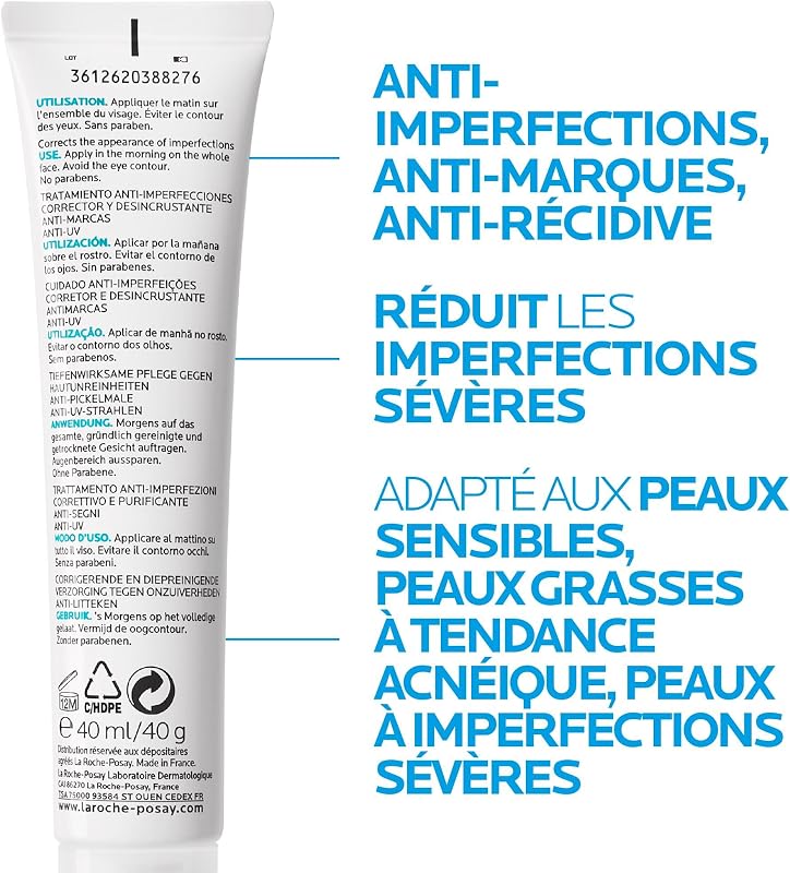 Effaclar Duo+M LSF 30 Anti-Pickel Creme, für unreine Haut, 40 ml