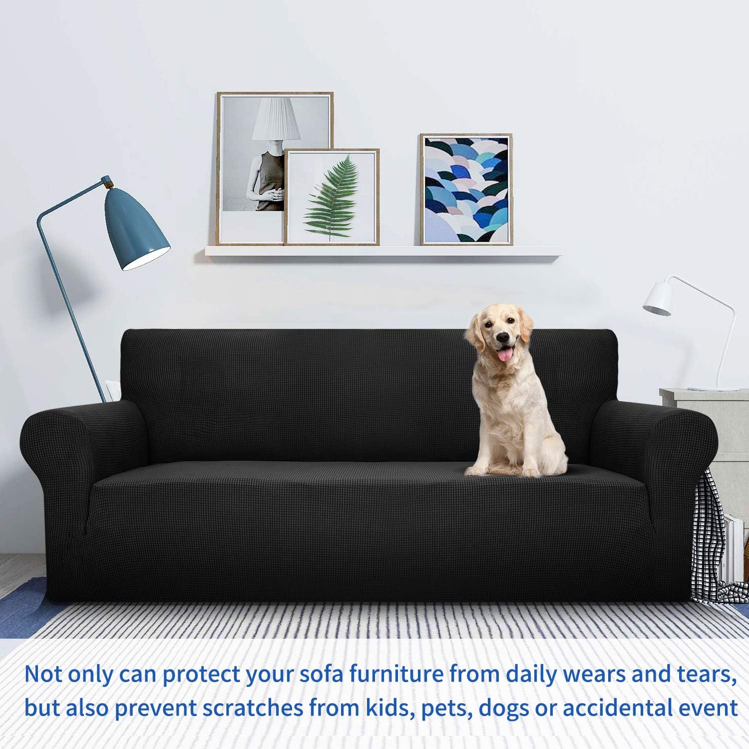 MAXIJIN Super Stretch Couch Cover for 4 Seater Couch - Image 3