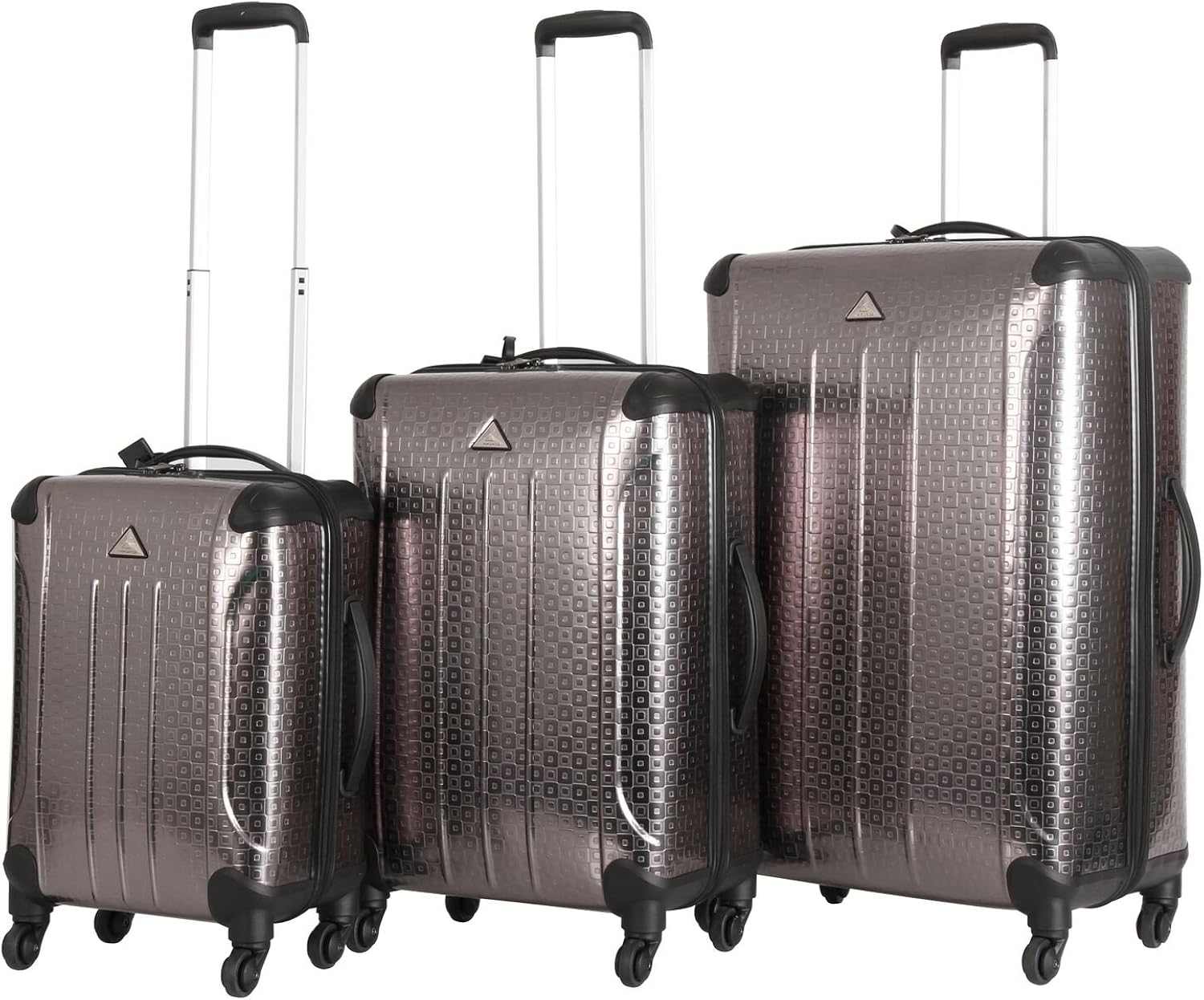Triforce Apex 103 Collection Hardside 3 piece Spinner Luggage Set Amazon.co.uk Clothing