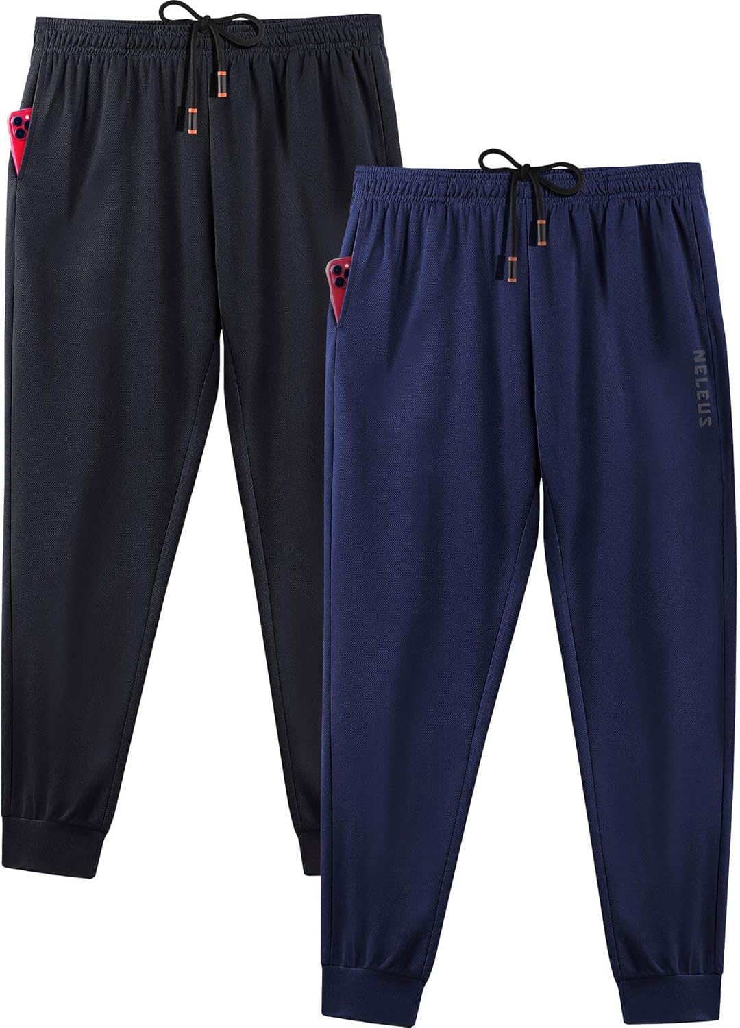 Neleus Men's Athletic Workout Running Pants: Clothing