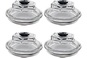 VEDURME 21-36 Oil Caps Bath Dust 4 PCS K71-148-00 Replacement for Dexter 9k-10K General Duty Axles 1989-2009 10K HD 12K 15K 4.0" Threads Trailer Axle Plastic Screw-on Oil Cap Kit with Rubber Plugs O-Rings