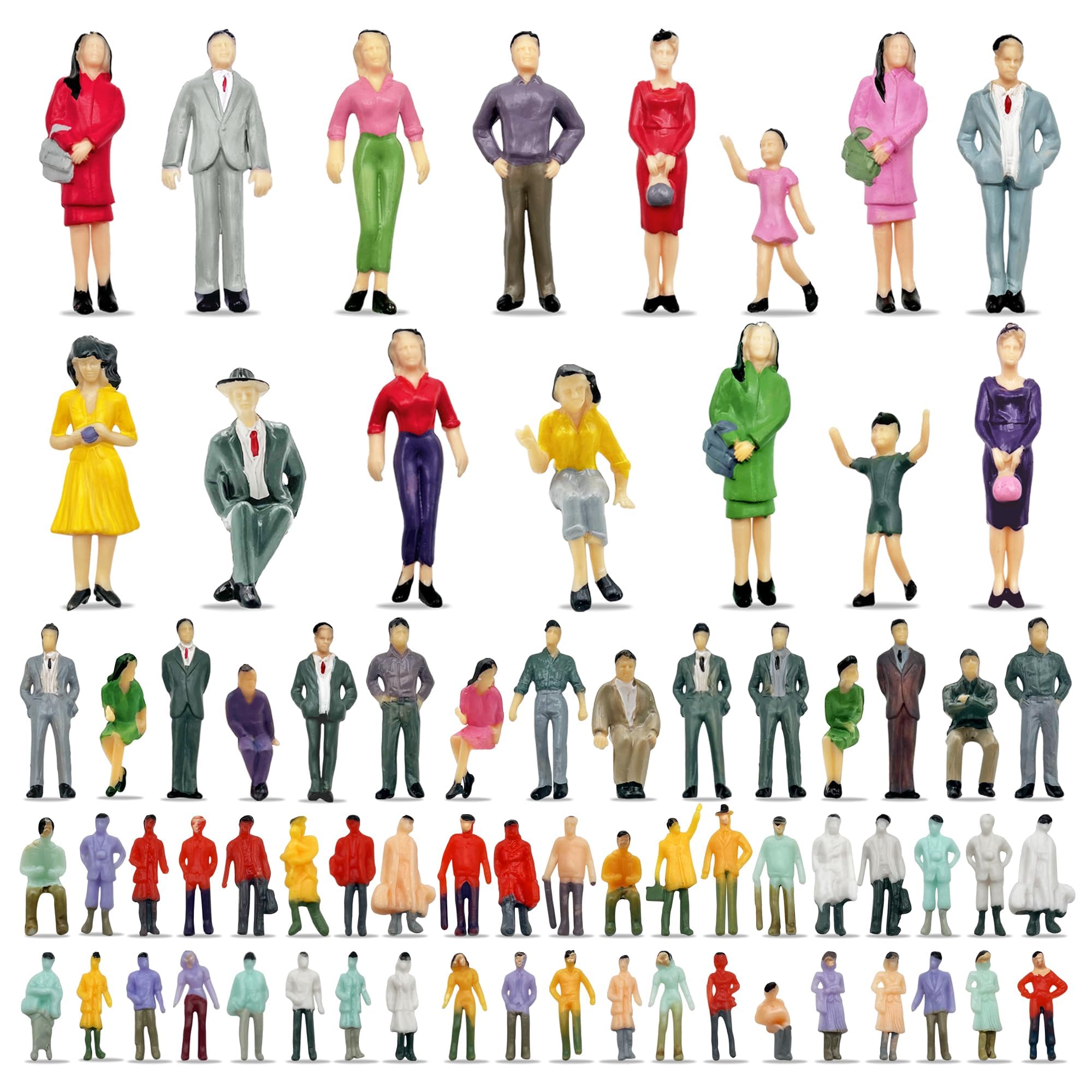 Namalu 80 Personnages Miniatures en Plastique Mini Figurines de Namalu 80 Personnages Miniatures en Plastique Mini Figurines de