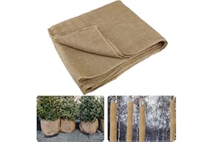 ANPHSIN 30ftx40in Natural Burlap Plant Covers Freeze Protection - Winter Frost Blankets Cloth Fabric Roll for Outdoor Bushes Trees Potted Plants Cold Weather