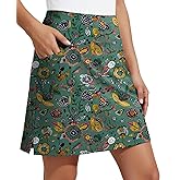 COOrun Women's Skorts Athletic Skirts with Pockets Knee Length Built-in Shorts Casual Skirt for Golf Tennis Workout (XS-3XL)