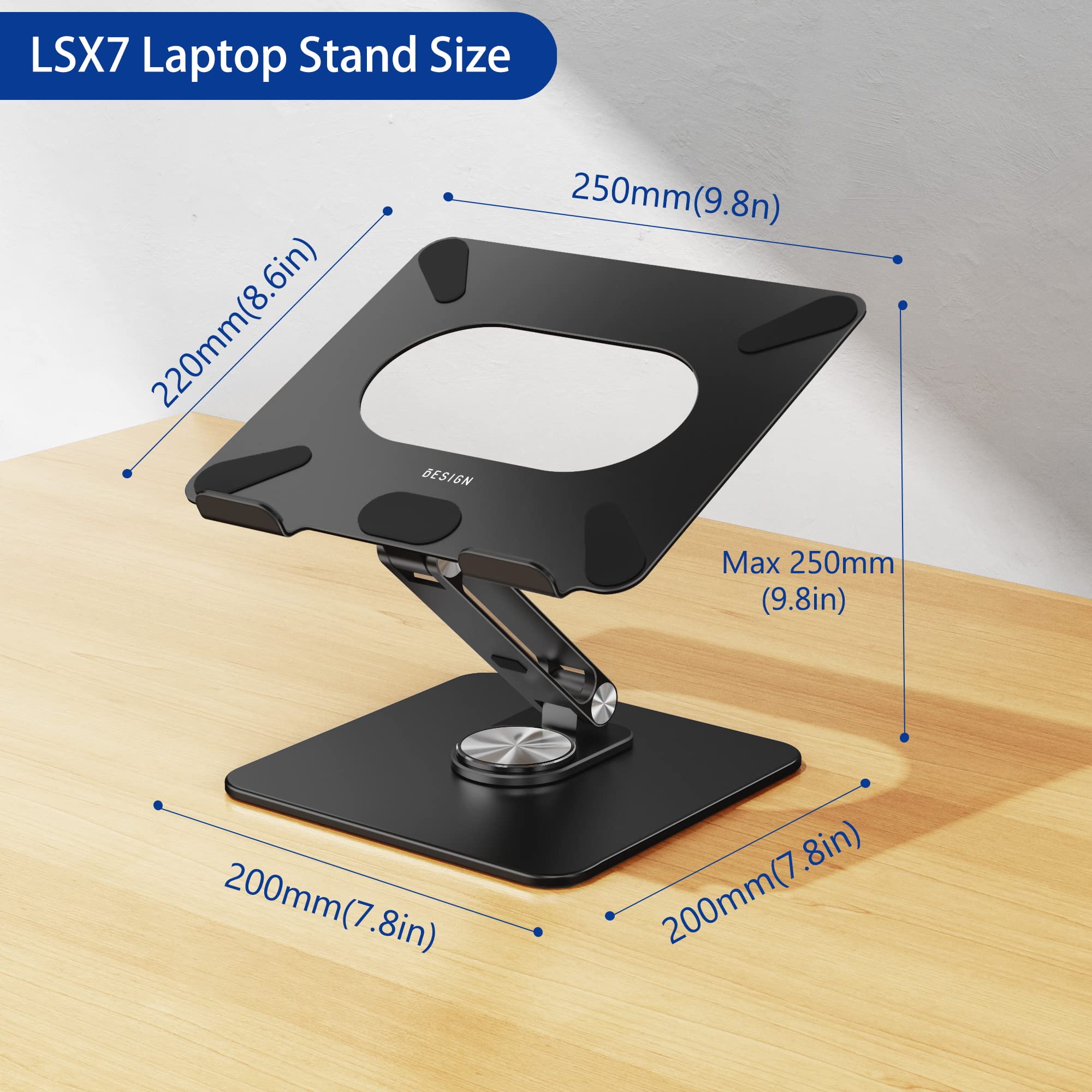 Mua BESIGN LSX7 Laptop Stand with 360° Rotating Base, Ergonomic ...