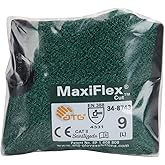 ATG 34-8743V/M Maxiflex Cut, Green Eng Yarn, Black Nitrile Microfoam Grip, Vend Pack Green M
